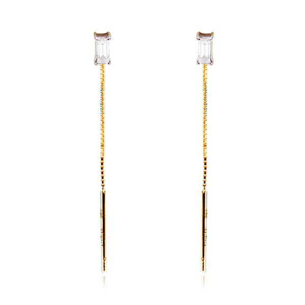 Złote kolczyki KYD0006 - Diament