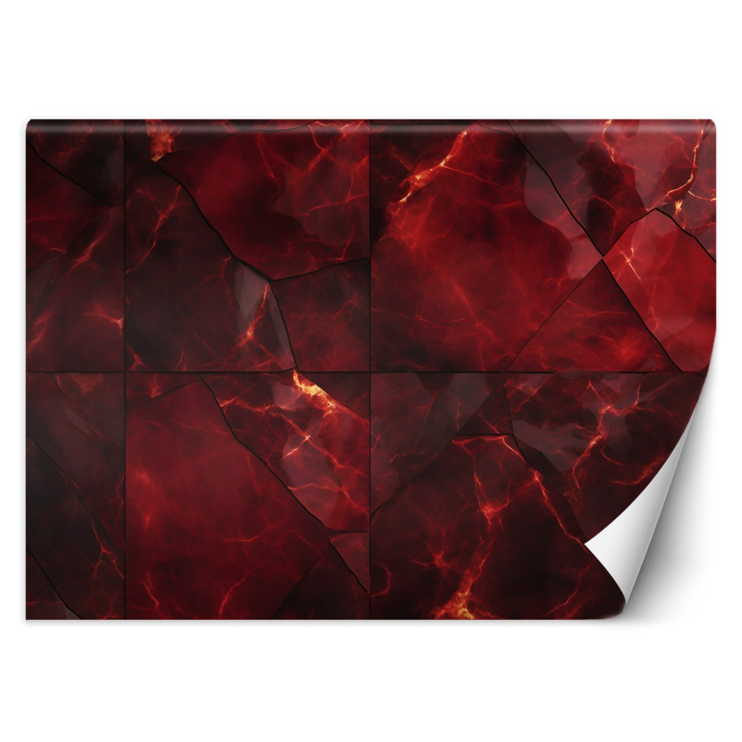 Fototapeta, Czerwony marmur 3D - 300x210