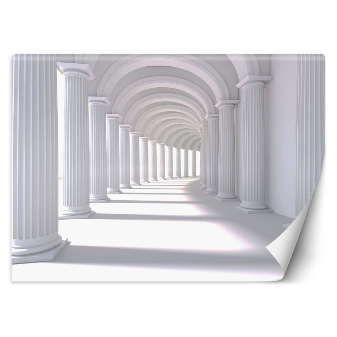 Fototapeta, Tunel abstrakcja biały - 100x70