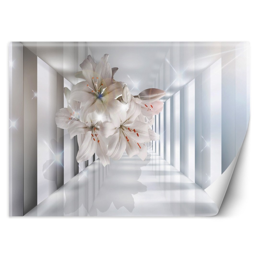 Fototapeta, do pokoju Kwiaty w tunelu 3D - 450x315