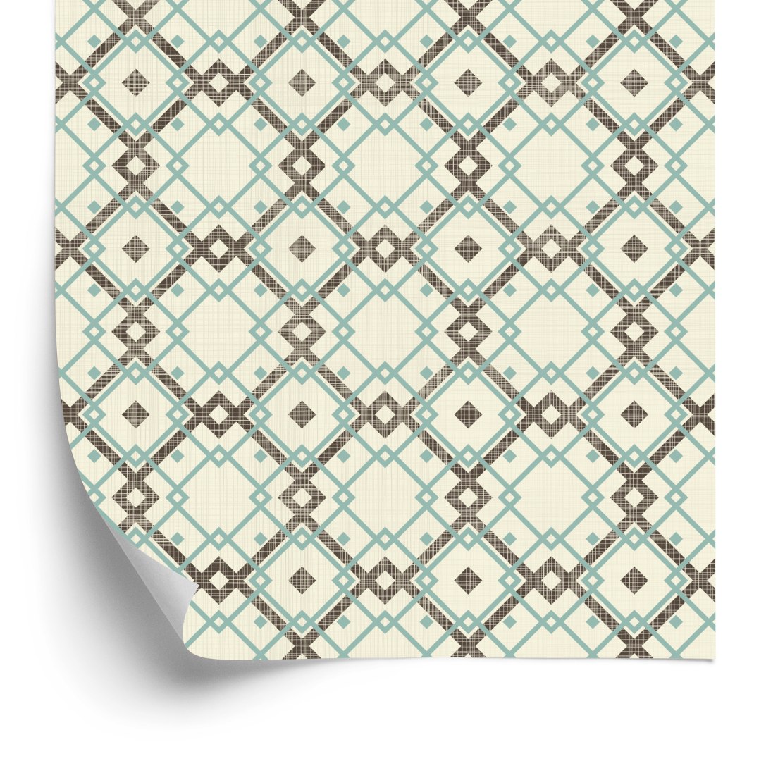 Tapeta Geometryczny Wzór W Stylu Retro