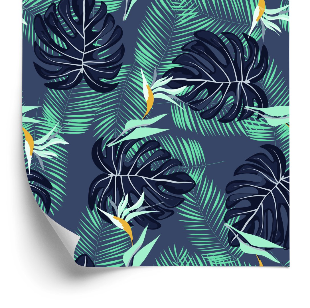 Tapeta Tropikalne Kwiaty I Liście