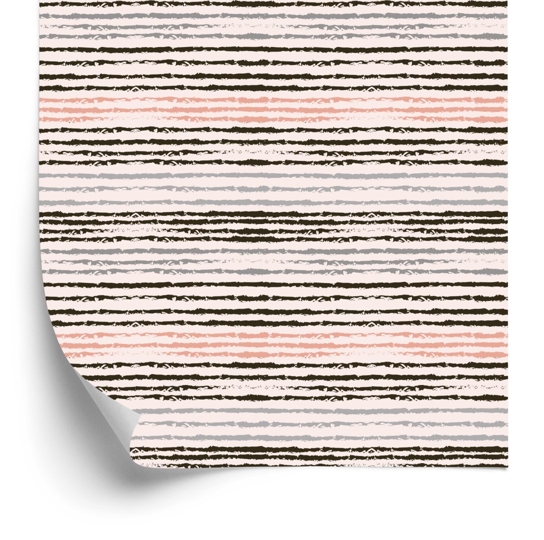 Tapeta Poziome Paski - Pastelowe Kolory