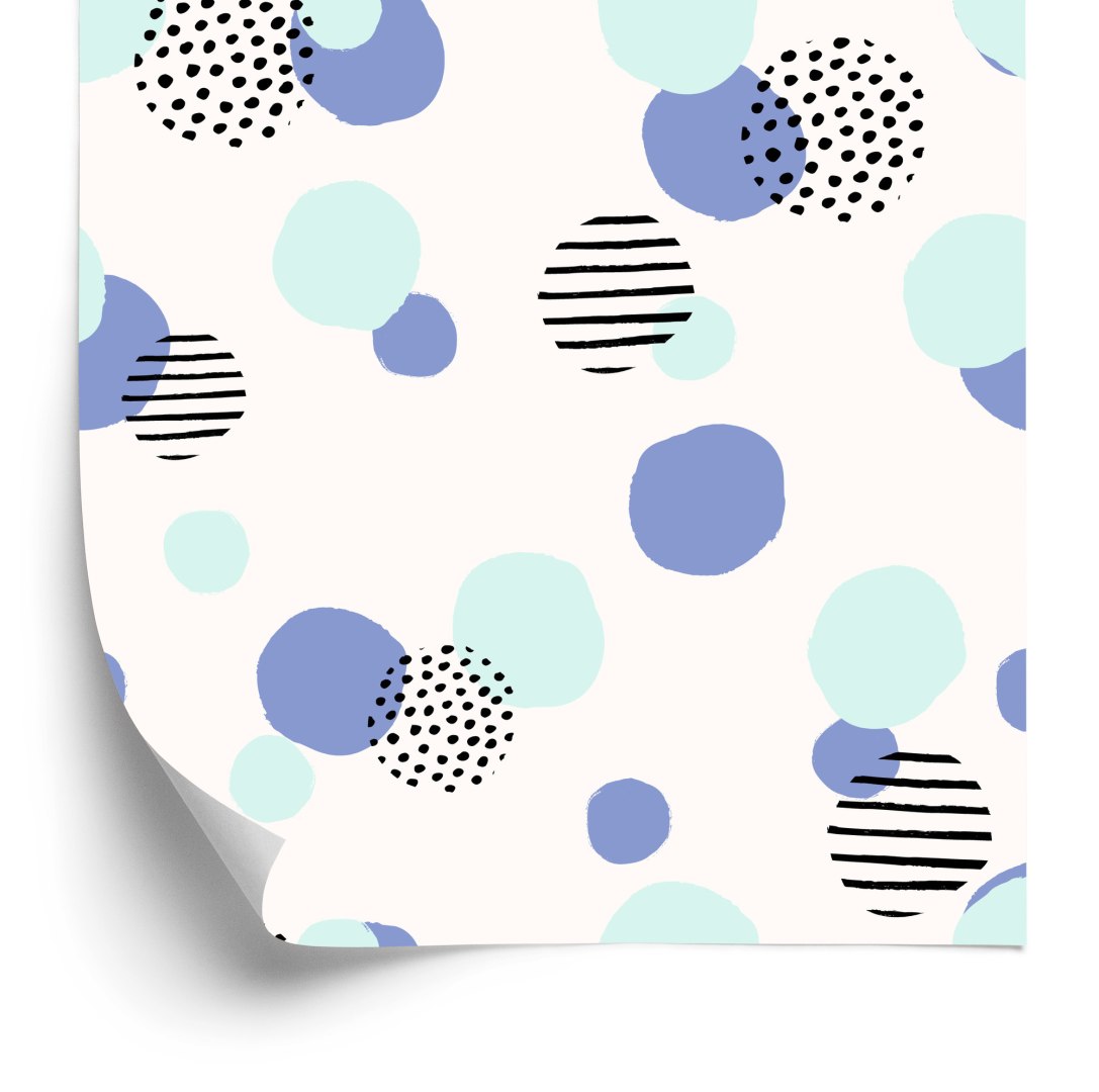 Tapeta Kolorowe Abstrakcyjne Kropki