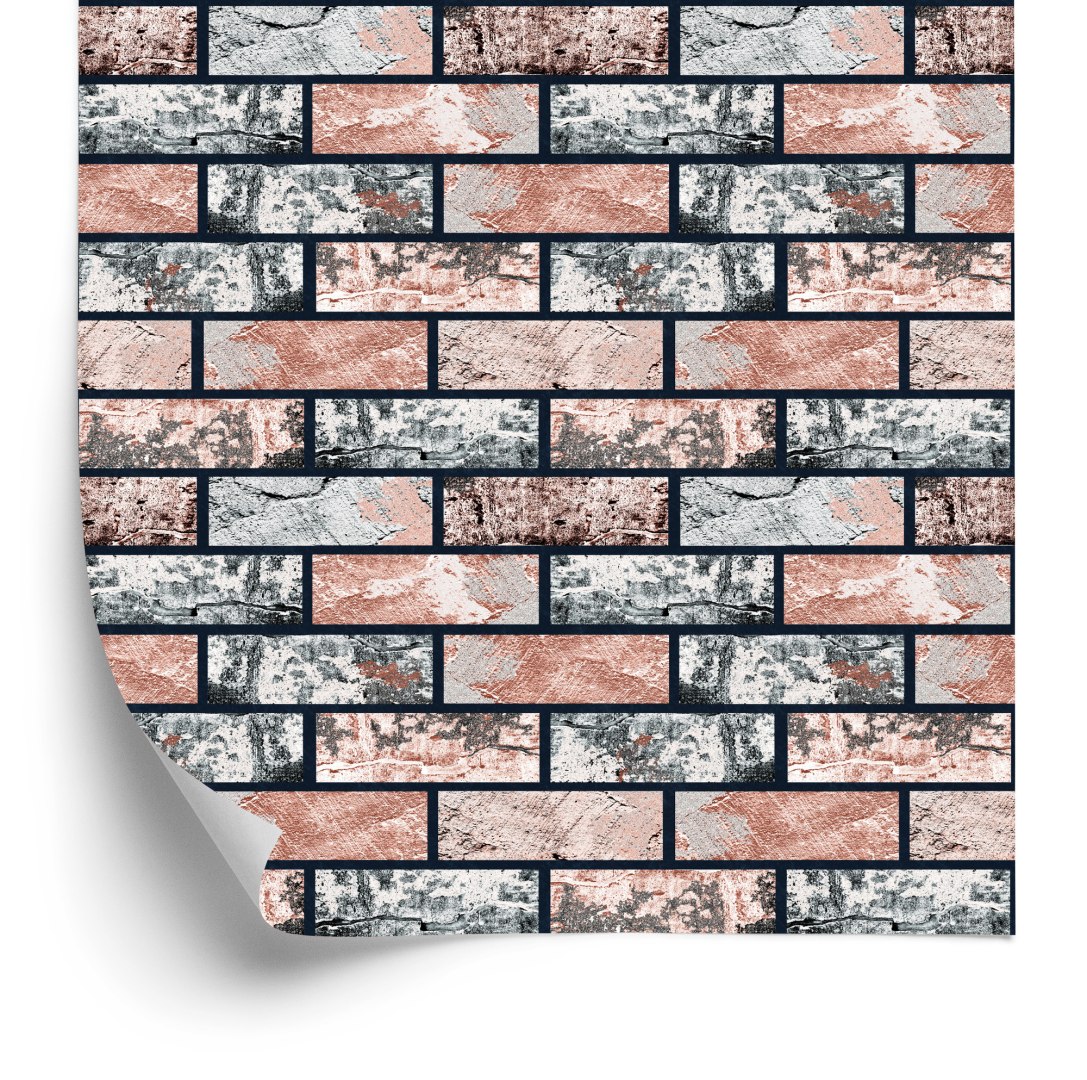 Tapeta Wielobarwna Cegiełka