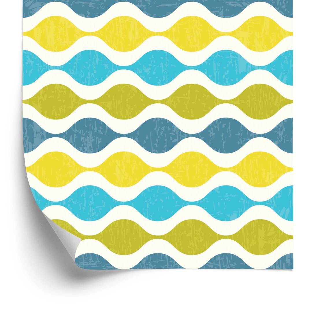 Tapeta Modne Fale Retro