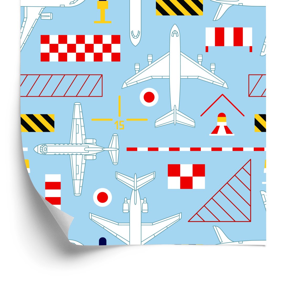 Tapeta Techniczne Szkice Samolotów