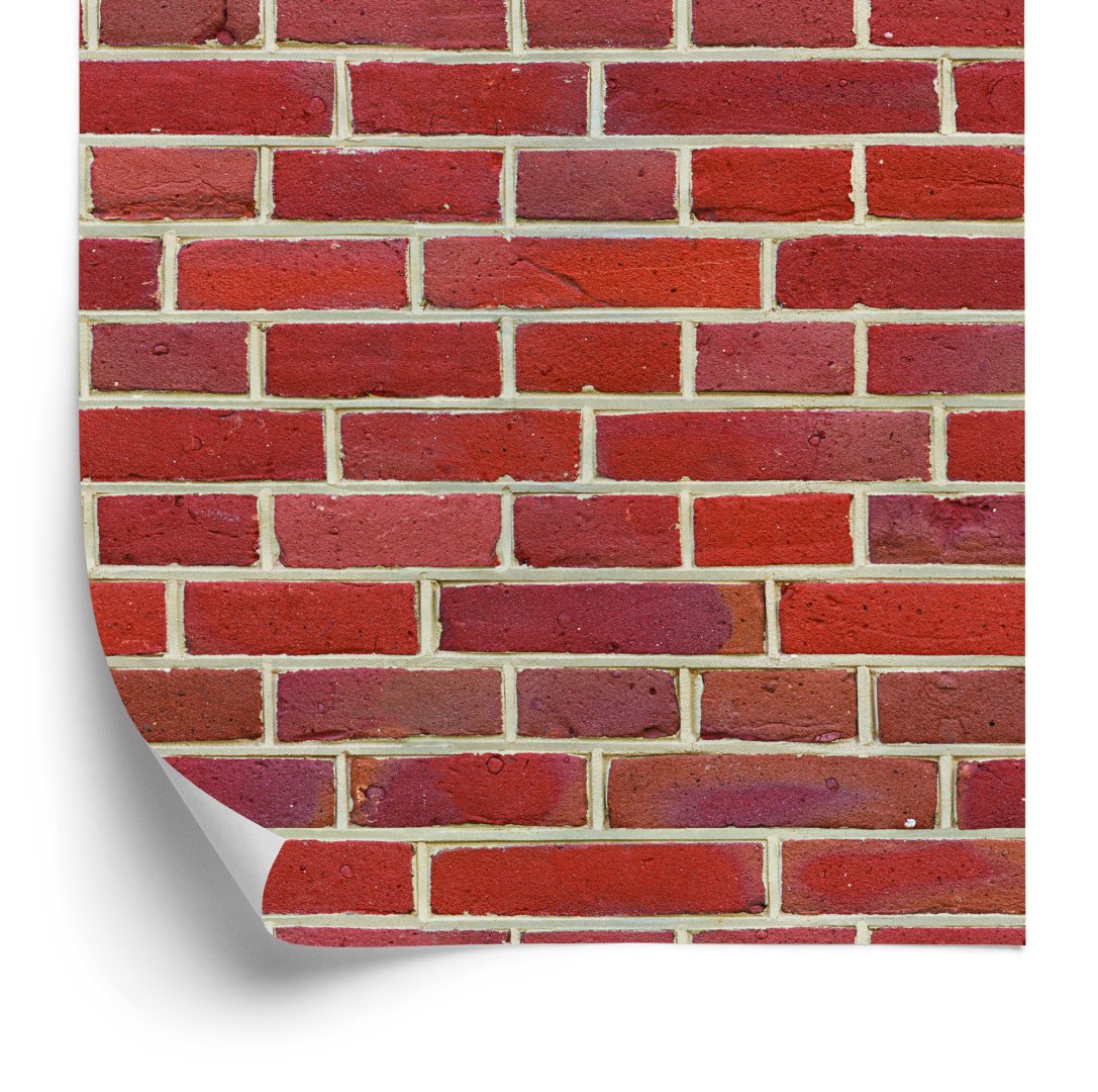 Tapeta Cegła Czerwona 3D