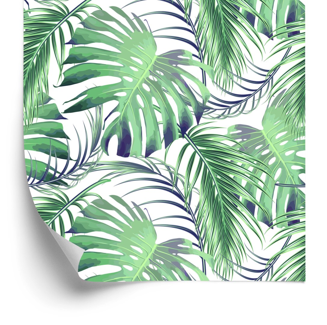 Tapeta Liście Palmy I Monstery