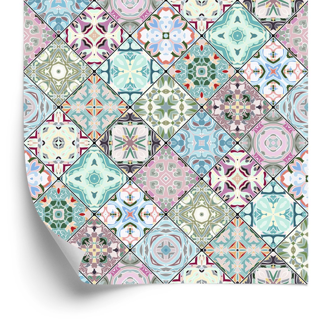 Tapeta Kolorowa Abstrakcyjna Mozaika