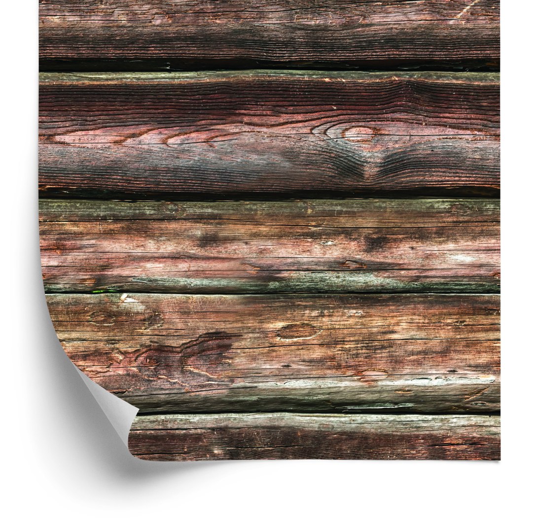 Tapeta Realistyczne Poziome Drewniane Deski