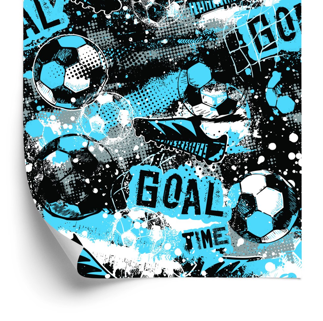 Tapeta Kolorowa Piłkarska Abstrakcja