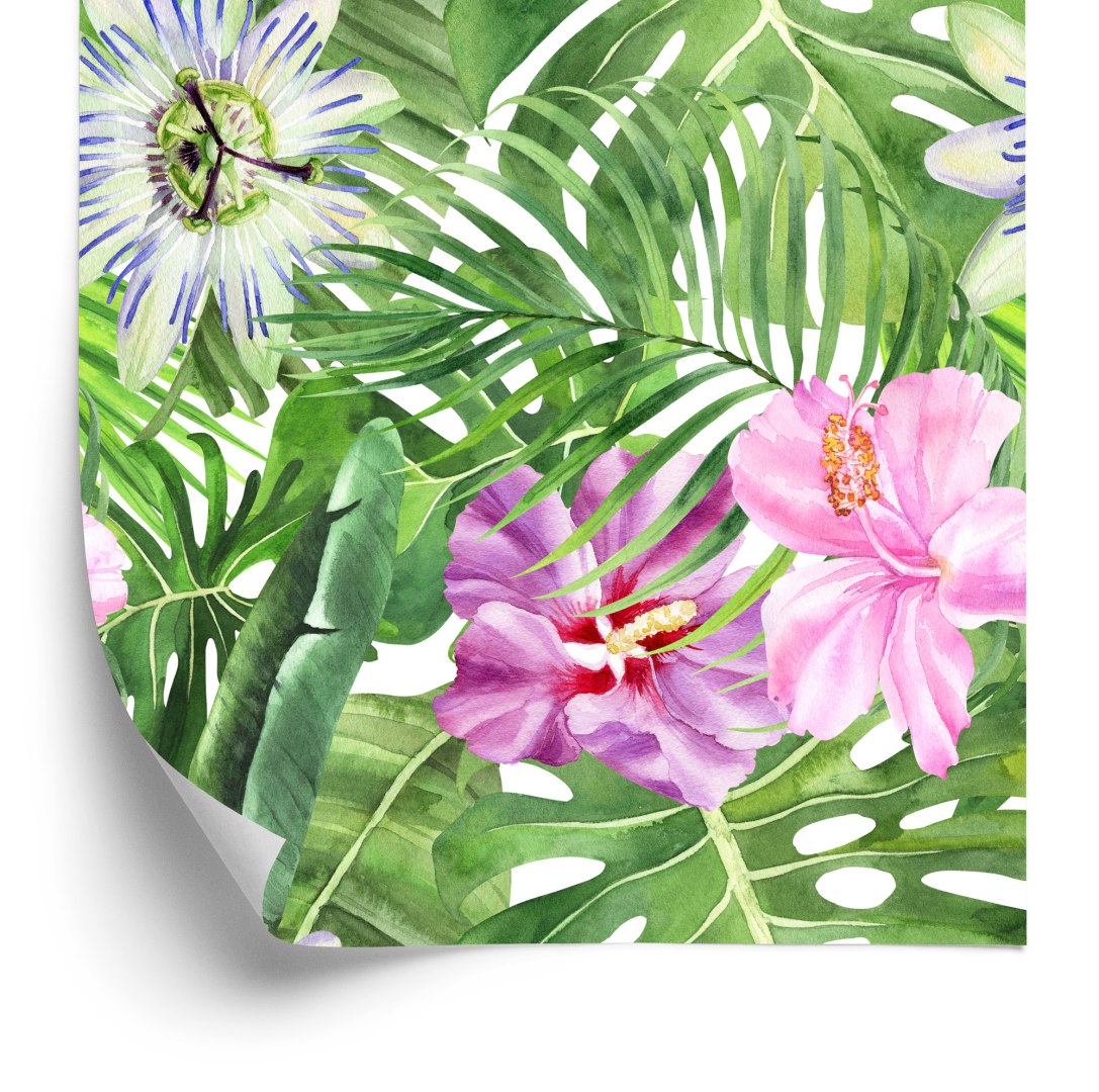 Tapeta Wielobarwne Kwiaty