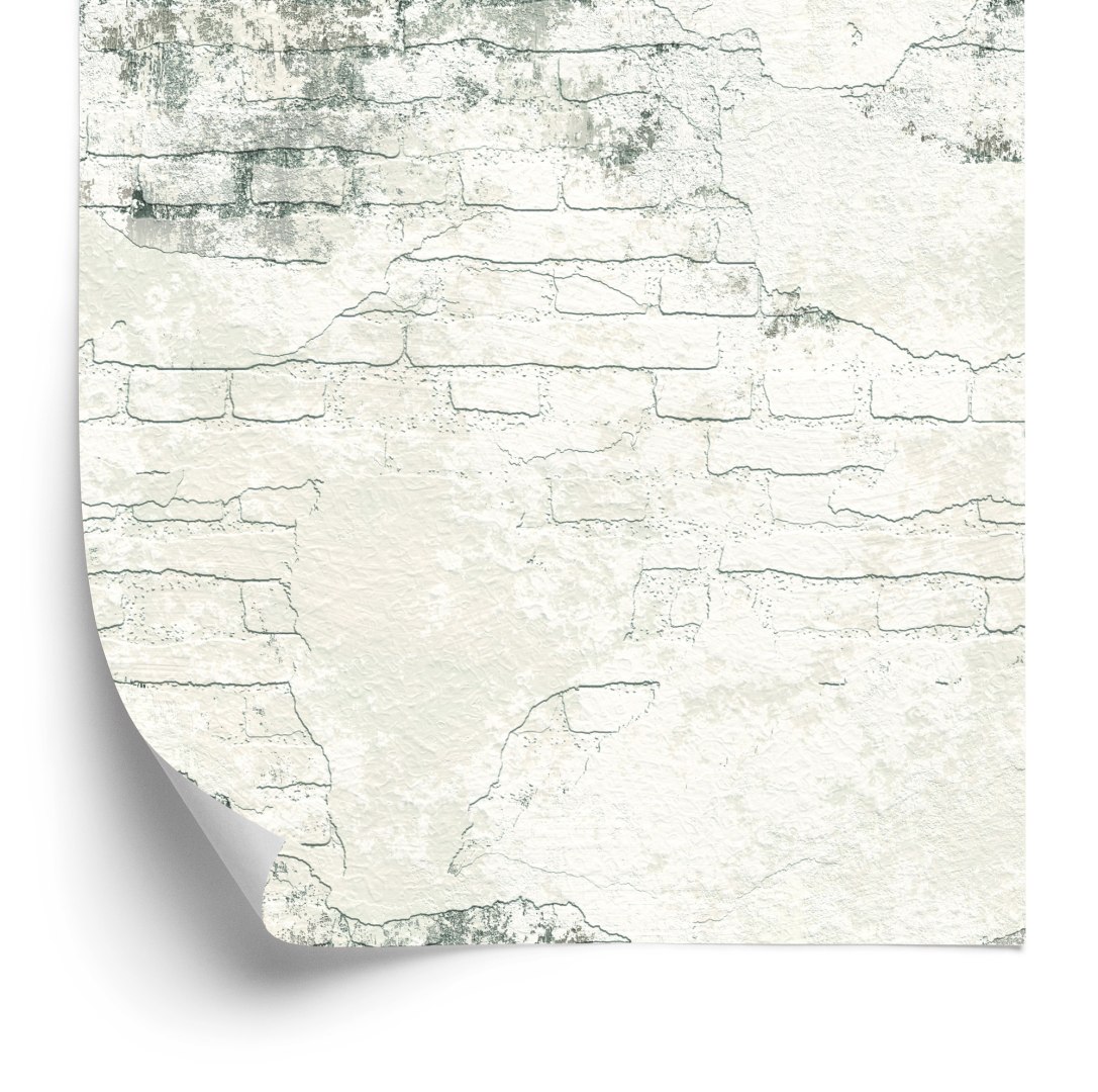 Tapeta Do Sypialni Beton Beżowe Cegły Ozdoba Mur