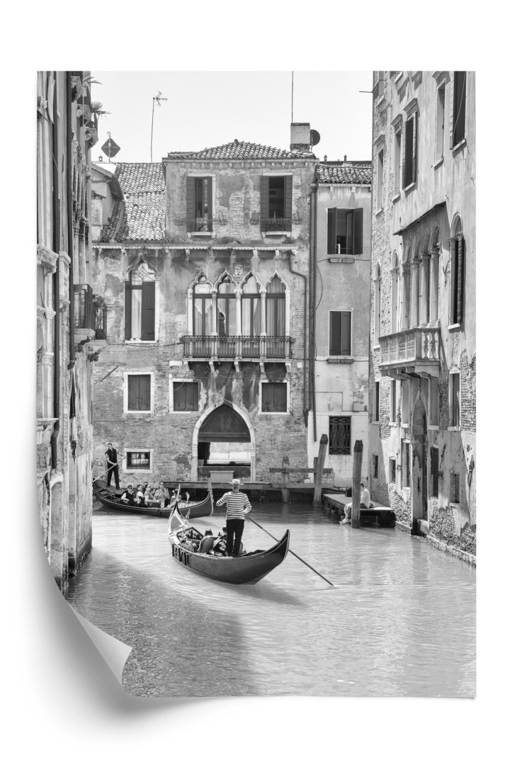 Plakat Wenecka Podróż Gondolą