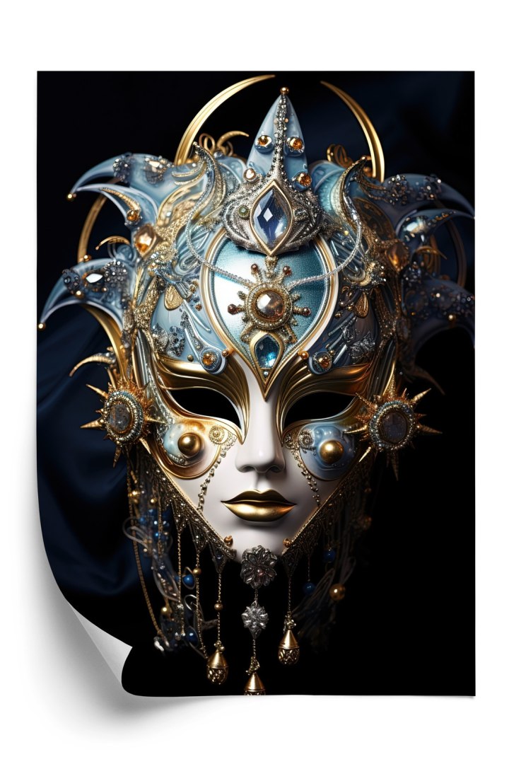 Plakat Wenecka Maska Karnawałowa