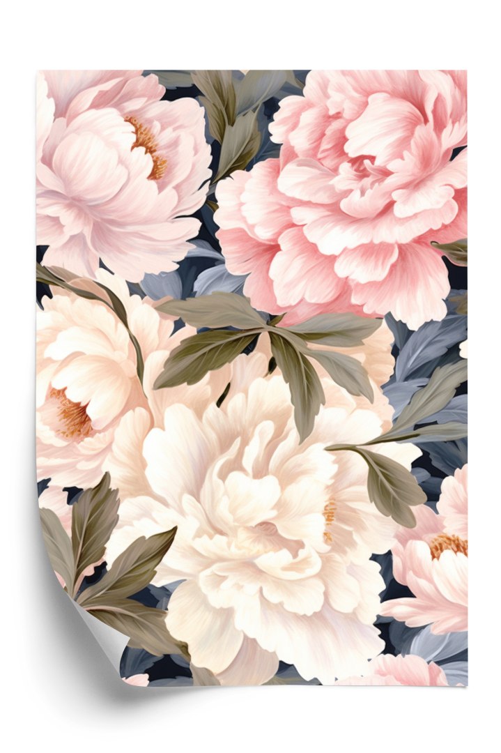 Plakat Pastelowe Piwonie