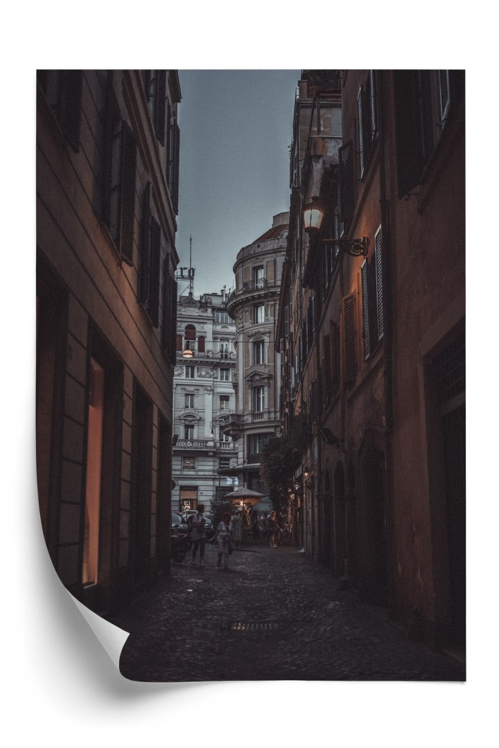 Plakat Nocny Spacer Po Rzymie