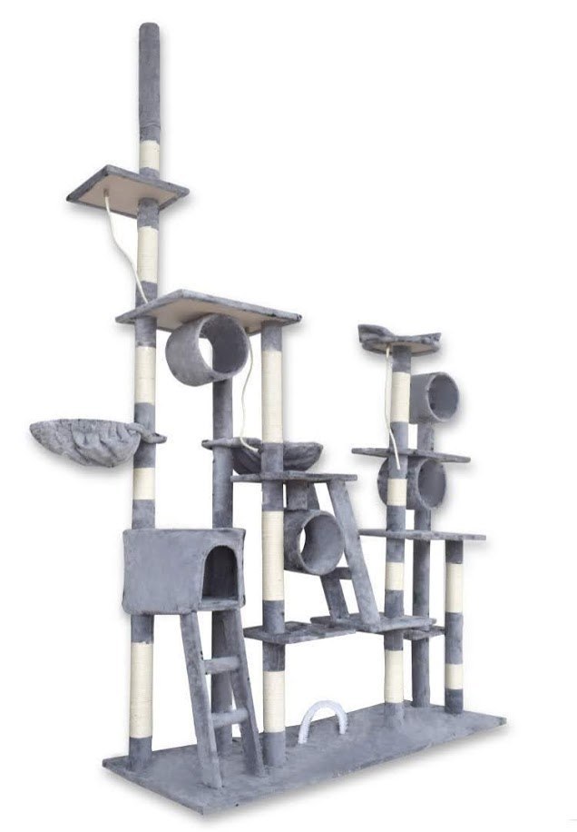 Drapak dla kota wieża 250cm plac zabaw dla kotków drzewko wieża z legowiskiem