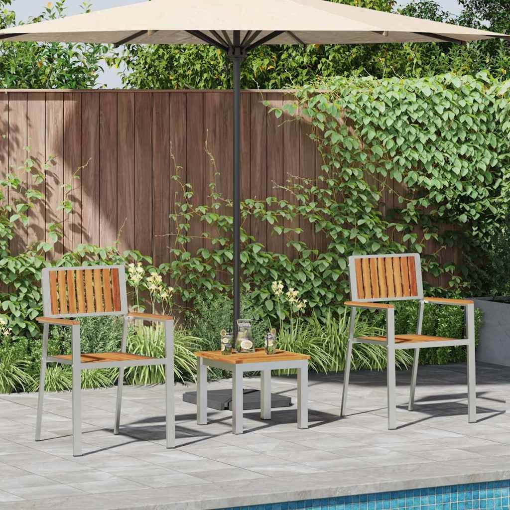 Zestaw do jadalni 3-częściowy z litego drewna akacjowego 3334841