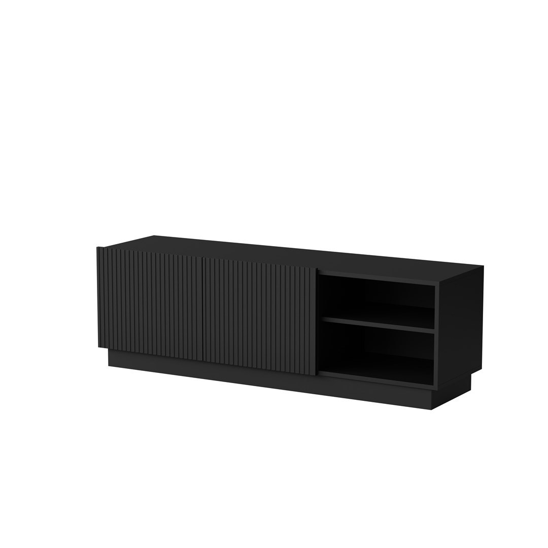 Szafka RTV LIVERTI 150x42x48 czarny