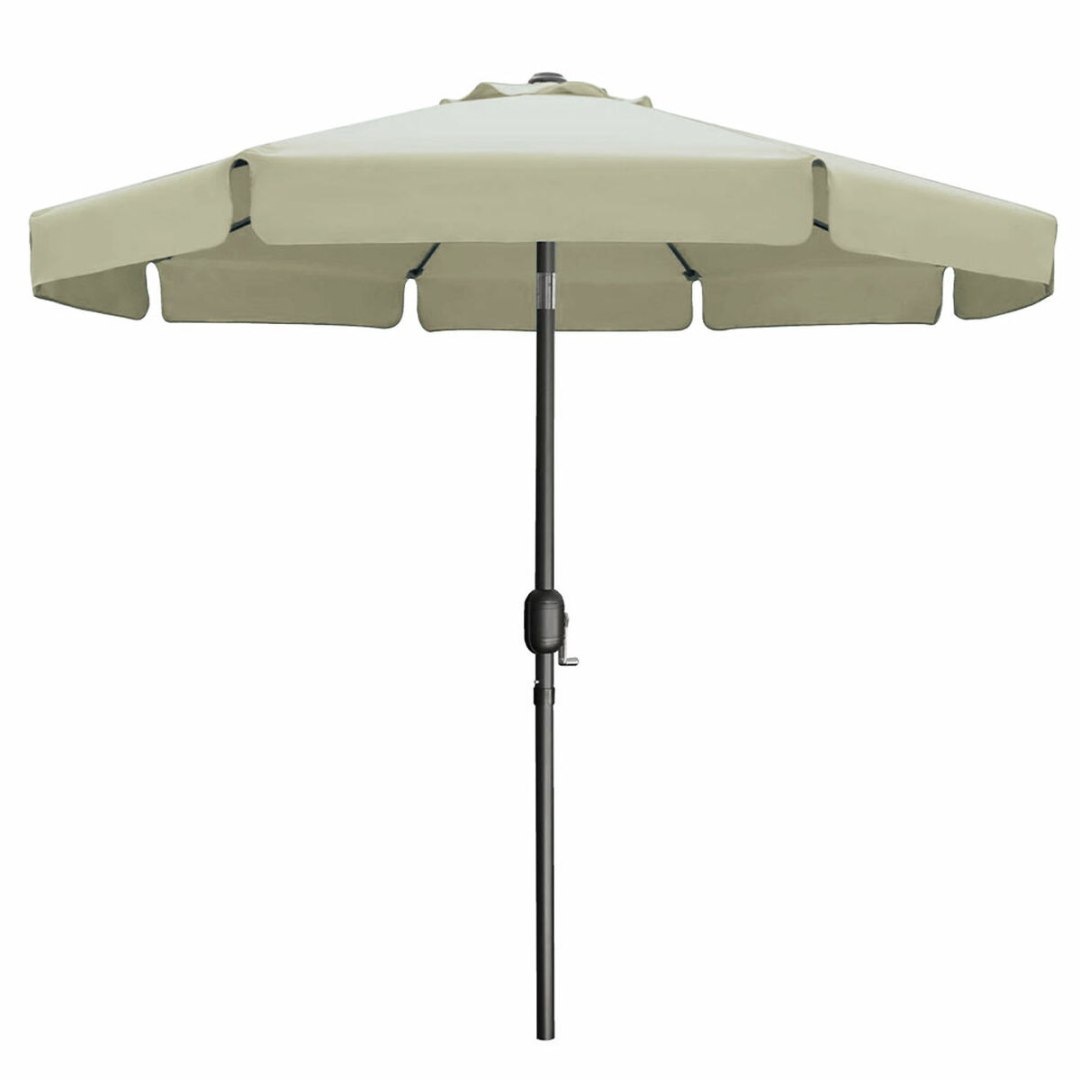 Marbueno Parasol Acero 8 Varillas D300 cm Poliester Beżowy Ogród, Basen 10490 D1400825