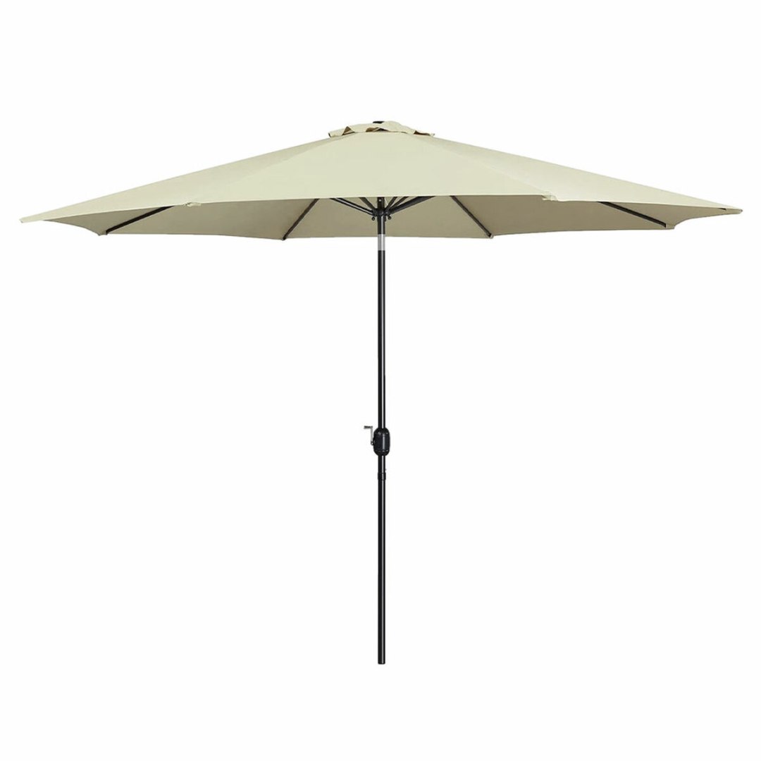 Marbueno Parasol Acero 8 Varillas D270 cm Poliester Beż Ogród, Basen, Taras 10483 D1400818