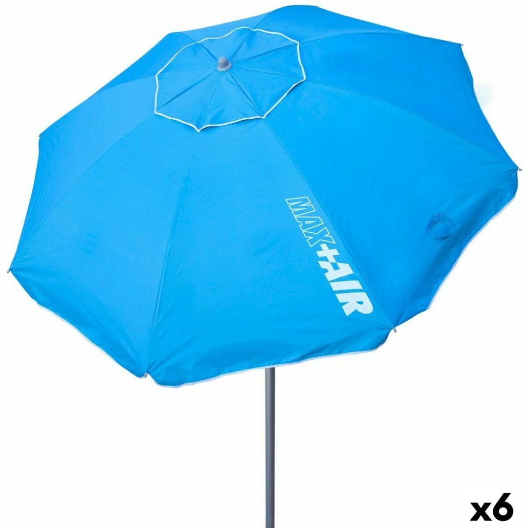 Parasol Aktive Niebieski 220 x 207,5 x 220 cm (6 Sztuk) S8901084