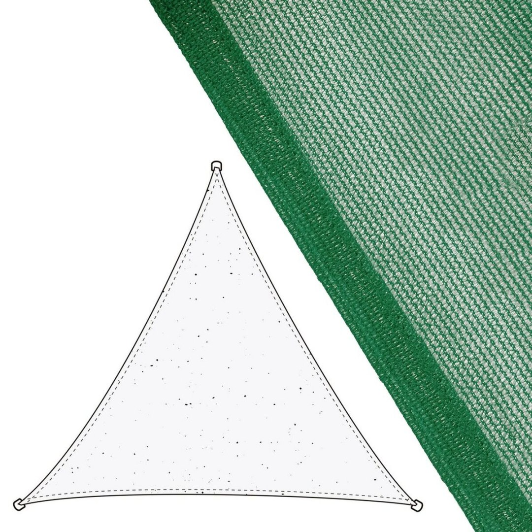 Żagle przeciwsłoneczne Vela sombreo Kolor Zielony 500 x 500 x 0,5 cm Namiot S8700130
