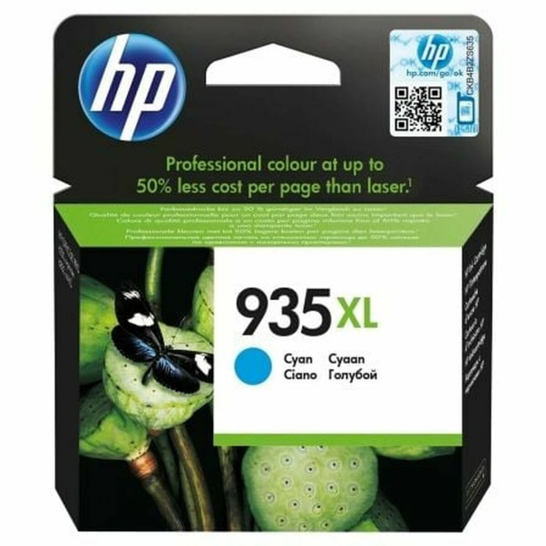 Oryginalny Wkład Atramentowy HP 935XL Niebieski Turkusowy
