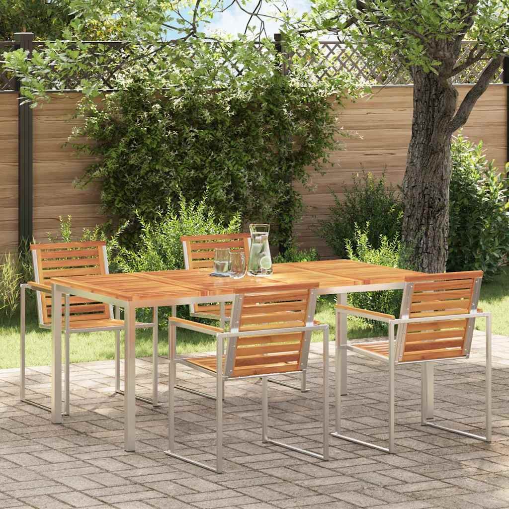 StółJadalny Brązowy 180 x 90 x 75 cm Lite Drewno Akacji 42006189