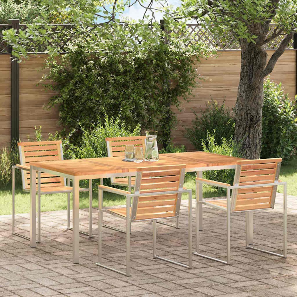 StółJadalny Brązowy 180 x 90 x 75 cm Lite drewno teakowe 42006190