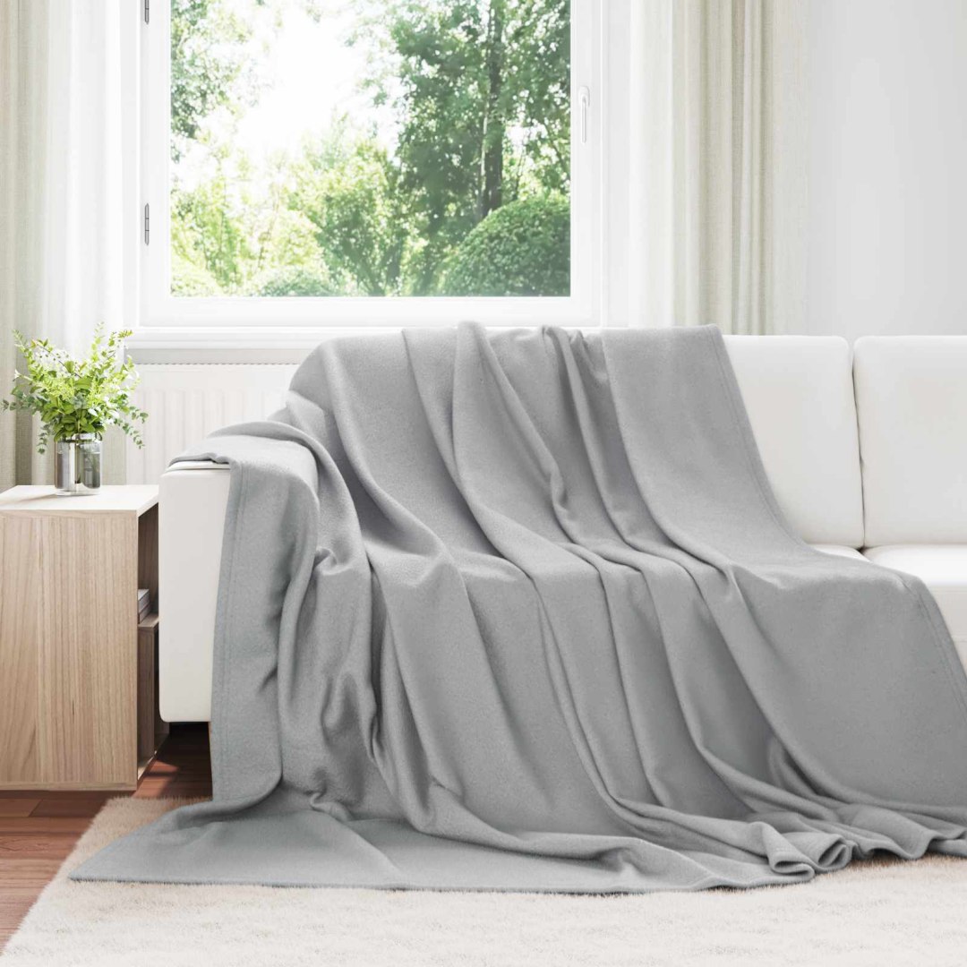Koce narzutowe 24 pcs Szary 270 x 240 cm Polar