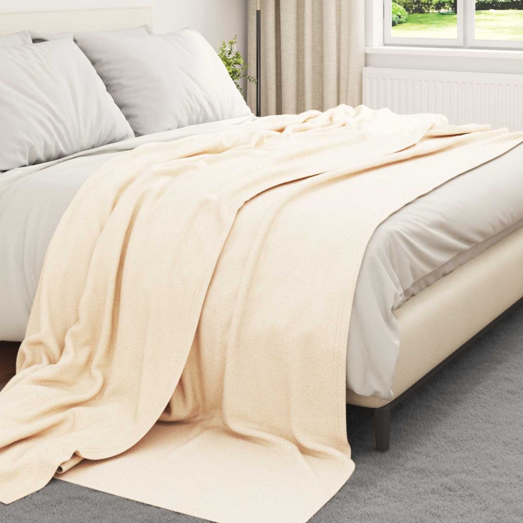 Koce narzutowe 24 pcs Kremowy 270 x 240 cm Polar