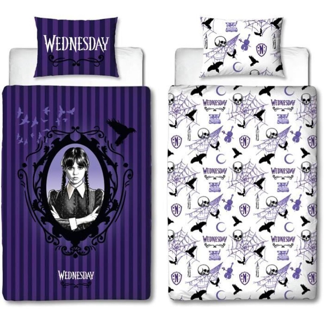 Komplet poszewek na kołdrę Wednesday Wielokolorowy Łóżko 140 2 Części