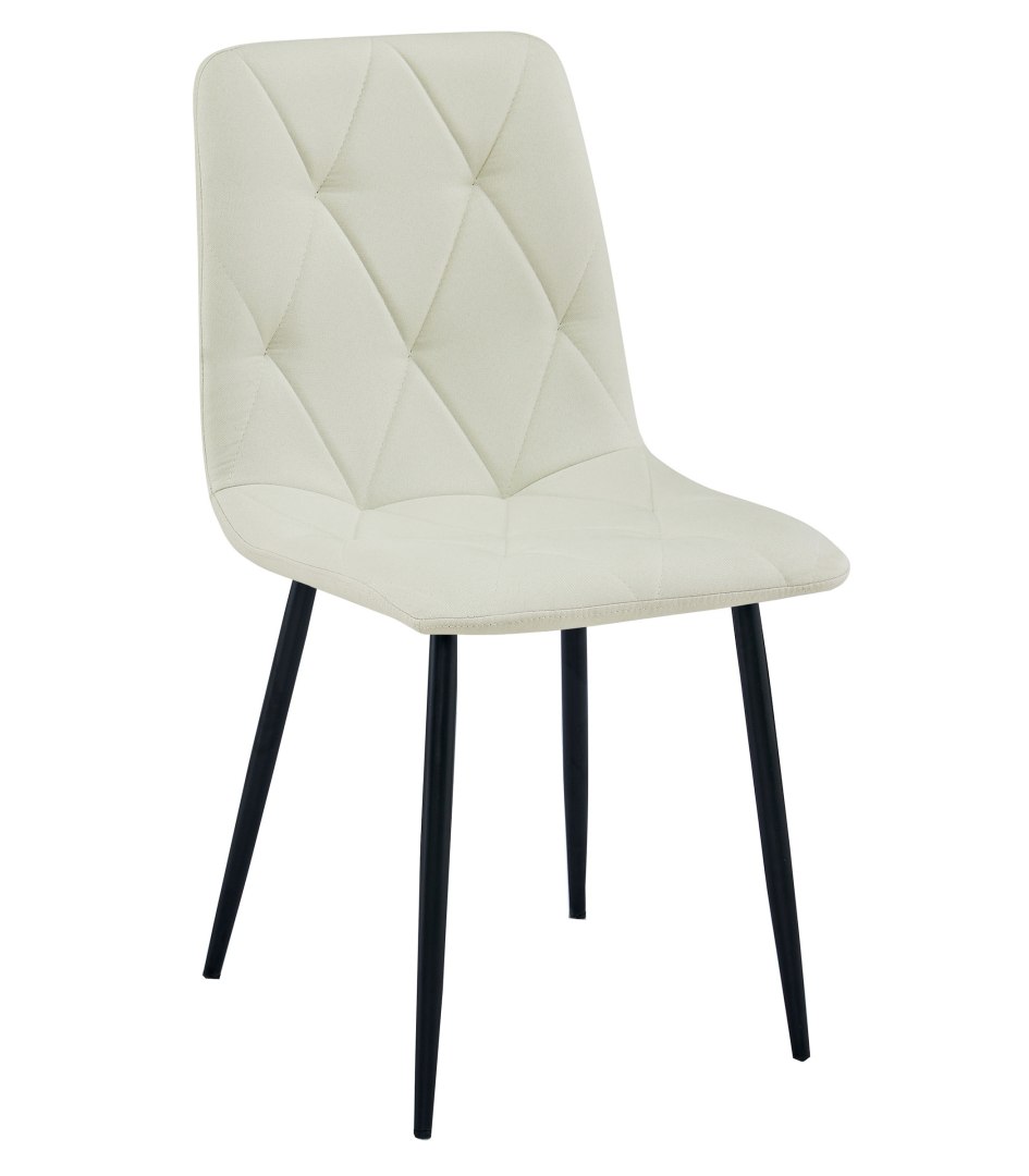 Krzesło LIBRA - beż materiał / nogi czarne x 1