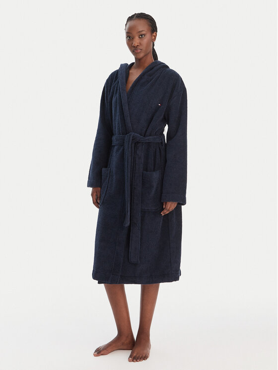 Tommy Hilfiger Szlafrok UW0UW06153 Granatowy