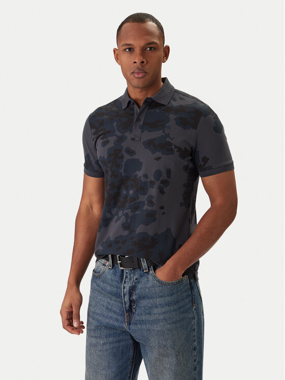 G-Star Raw Polo Dunda D27035-C335 Granatowy Slim Fit