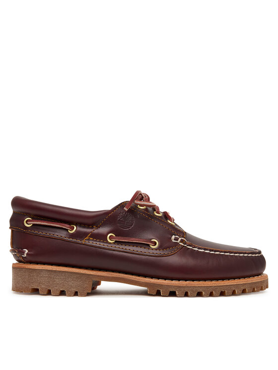 Timberland Mokasyny Authentics Boat 3 Eye Classic TB0500096481 Bordowy