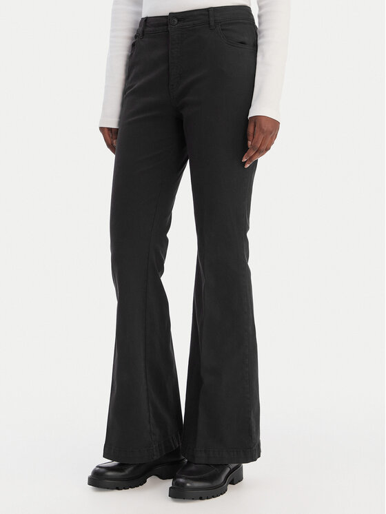 HUGO Spodnie materiałowe Hizama 50555763 Czarny Regular Fit