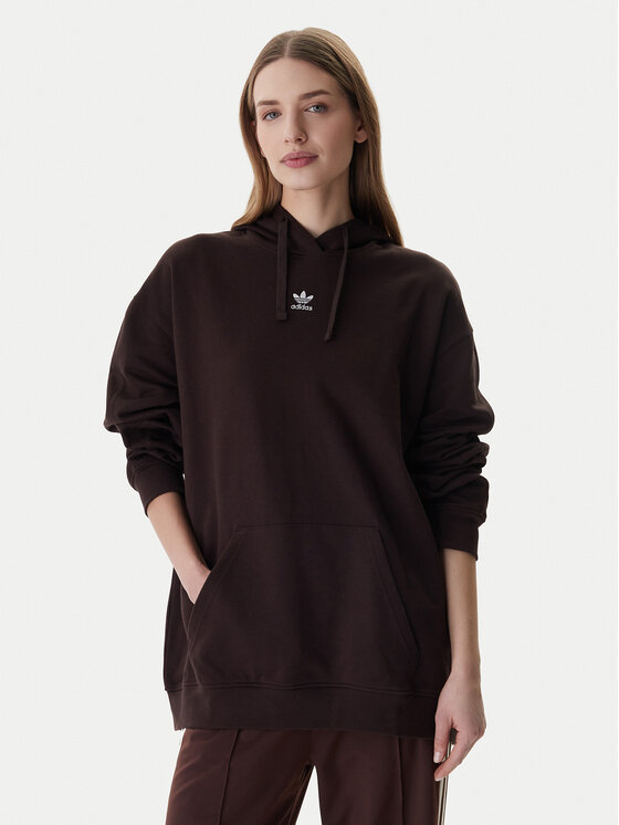 adidas Bluza Essentials KC9145 Brązowy Oversize