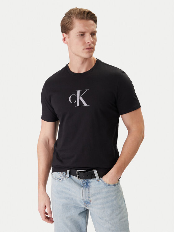 Calvin Klein T-Shirt LV04RF853G Czarny Regular Fit
