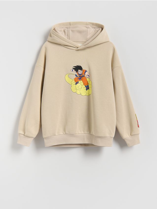 Reserved - Bluza DragonBall - beżowy