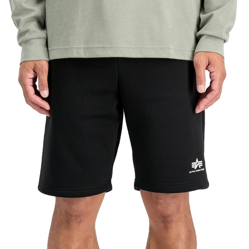 Spodenki męskie Alpha Industries Small Logo II 15636703 - czarne