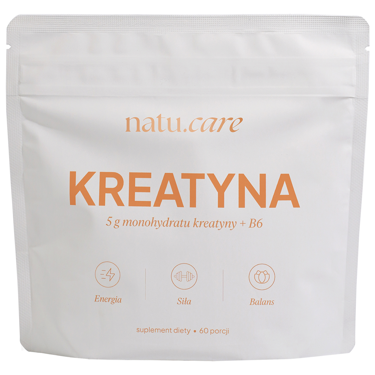 Natu.Care Kreatyna + B6, bezsmakowa, 300 g