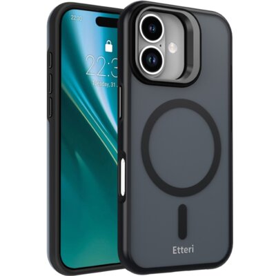 Etui ETTERI Morning Fog MagSafe do Apple iPhone 17 Czarny