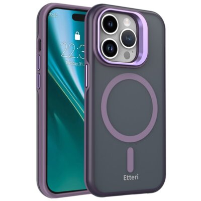 Etui ETTERI Morning Fog MagSafe do Apple iPhone 14 Pro Fioletowy