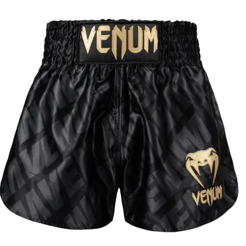 Venum x Contender XT Spodenki Muay Thai Shorts Black/Gold