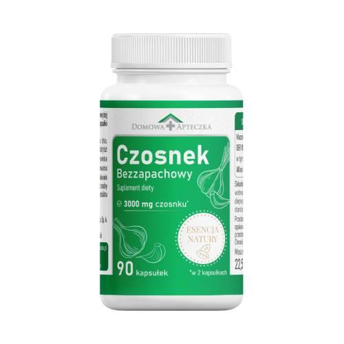 Domowa Apteczka Czosnek bezzapachowy Esencja Natury, 90 kaps.