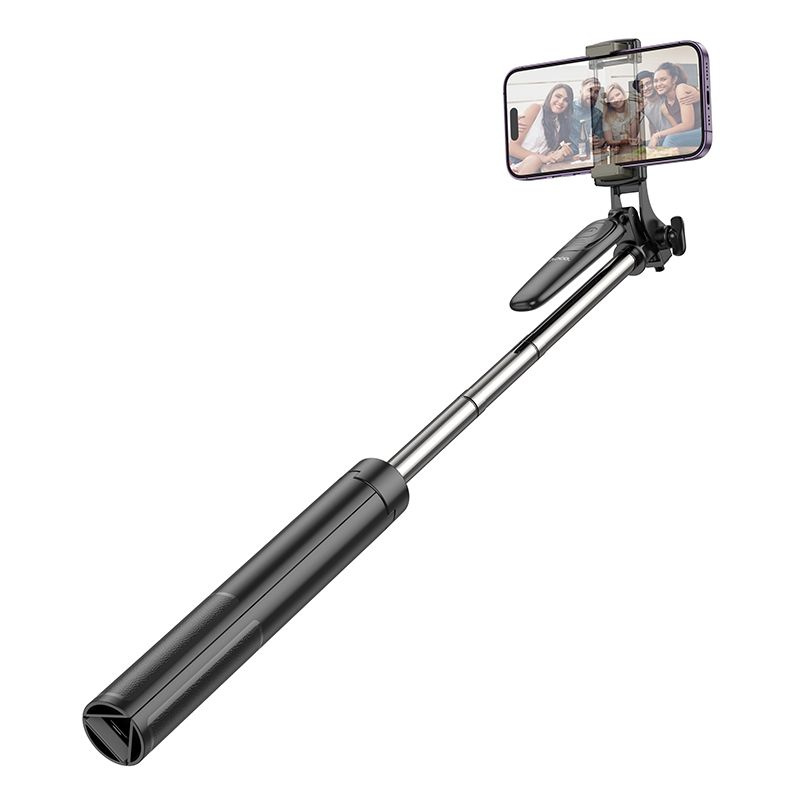 Selfie stick Hoco tripod z pilotem bezprzewodowym K19 czarny